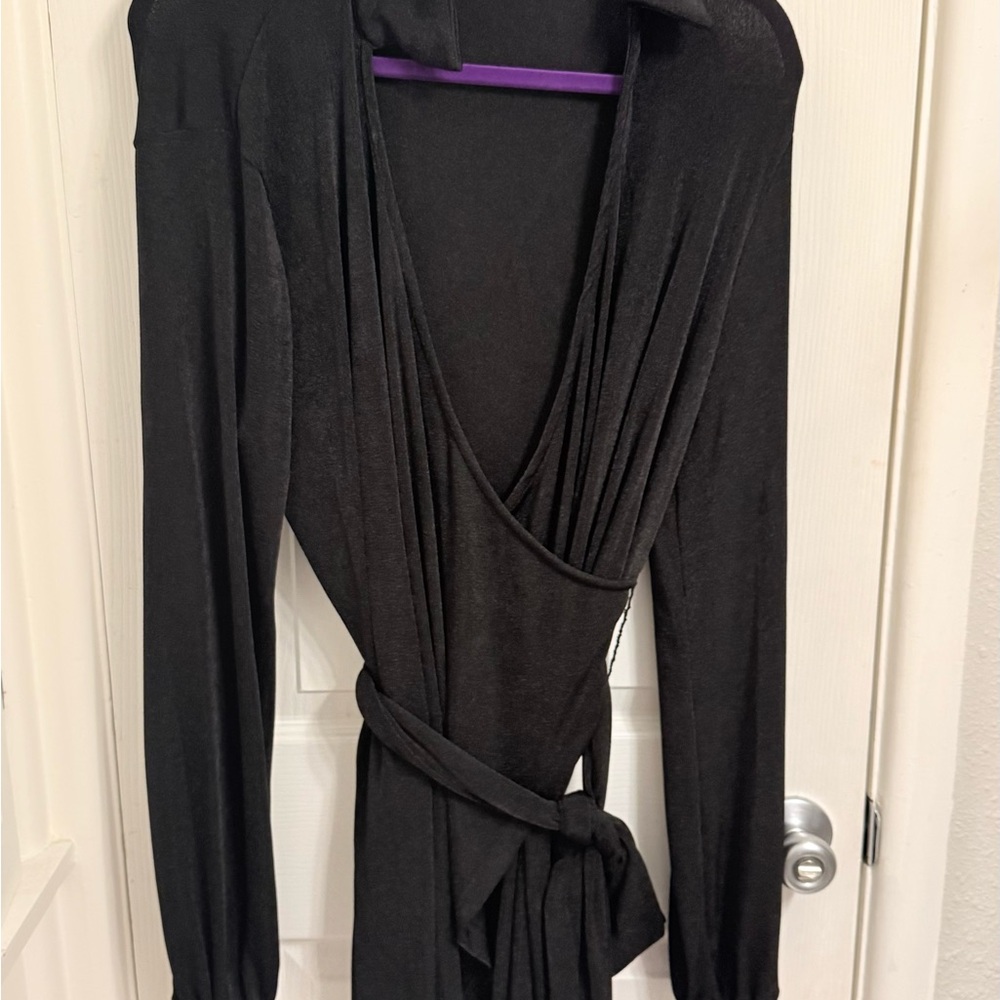 Pink Lily Black Long Sleeve Dress
